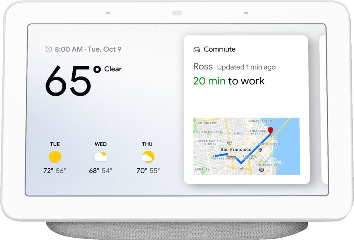 Nest Hub Smart Display with Google Assistant - Chalk