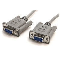 10ft DB9 RS232 Serial Null Modem Cable F/F