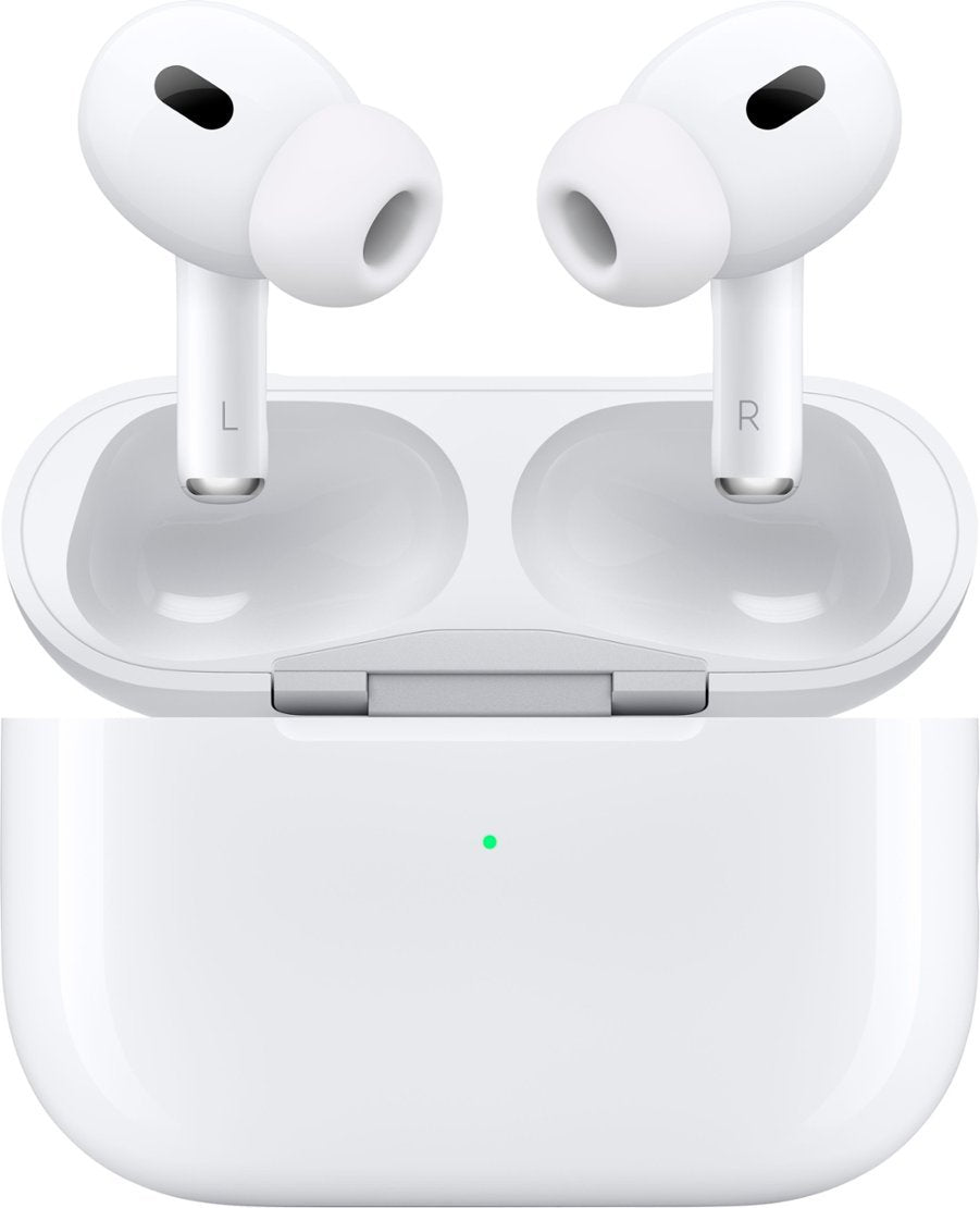 Apple AirPods Pro 2, Wireless Active Noise Cancelling Earbuds with Hearing Aid Feature - White