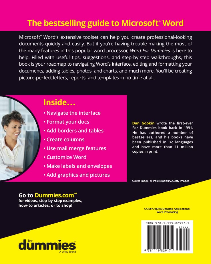 Microsoft Word For Dummies All About Technology