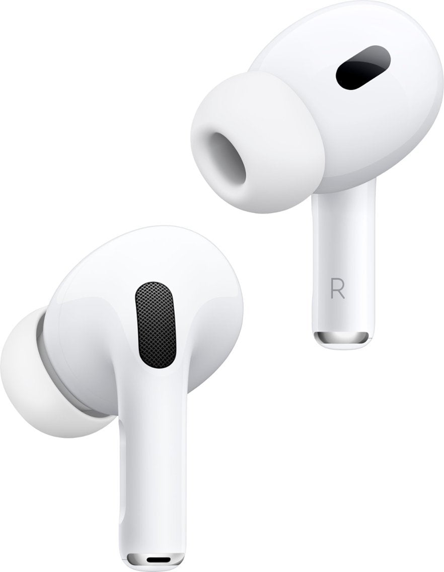 Apple AirPods Pro 2, Wireless Active Noise Cancelling Earbuds with Hearing Aid Feature - White