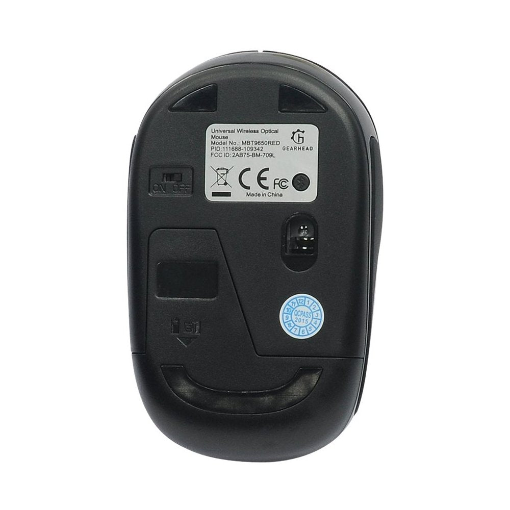 Gear Head - Wireless Optical Mouse - Red