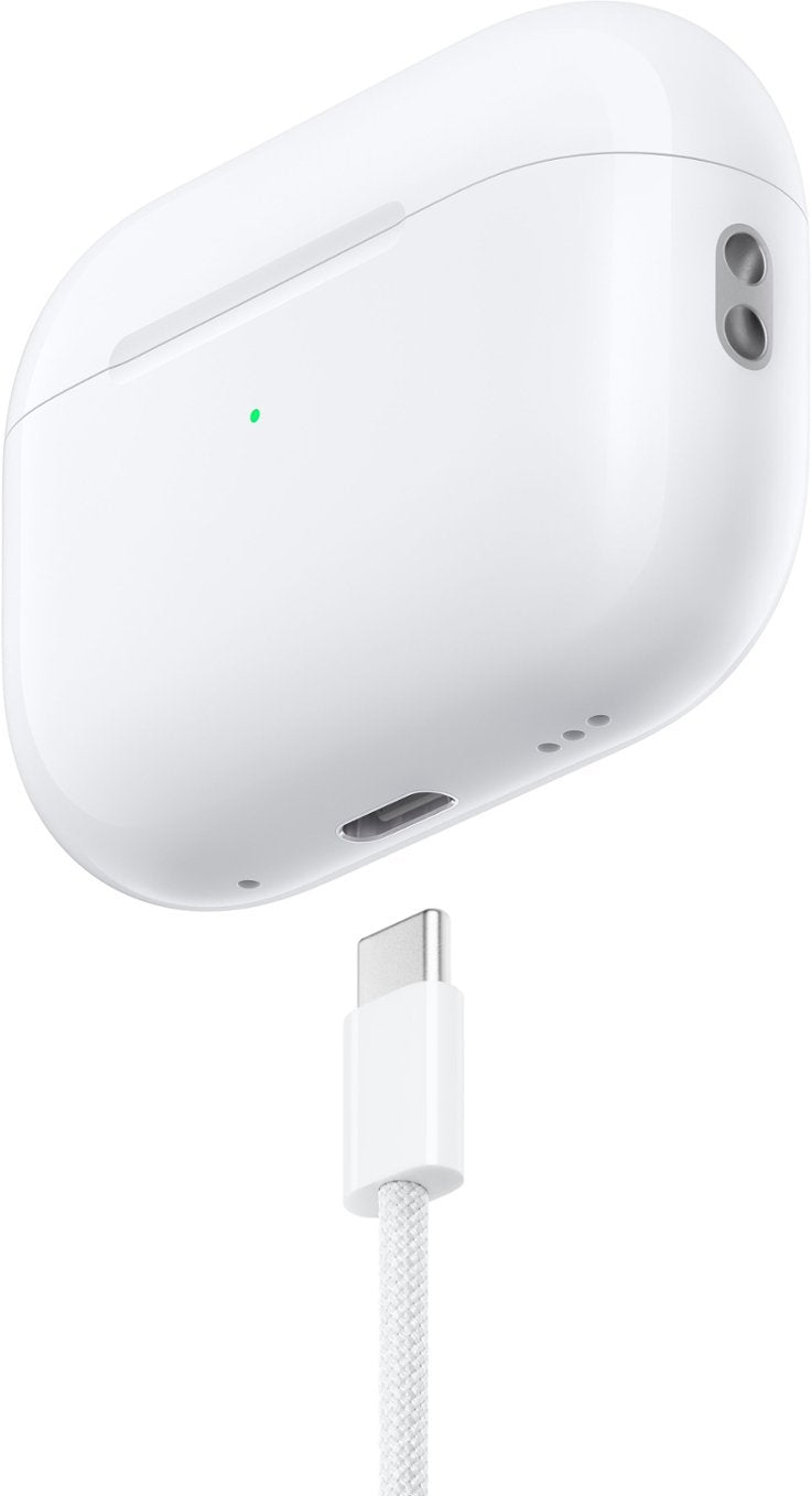Apple AirPods Pro 2, Wireless Active Noise Cancelling Earbuds with Hearing Aid Feature - White